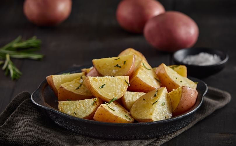 Butter Reds hold their shape with a tender, creamy bite—perfect for roasting—showcasing their golden flesh and rich, buttery notes that elevate any savoury dish Butter Reds hold their shape with a tender, creamy bite—perfect for roasting—showcasing their golden flesh and rich, buttery notes that elevate any savoury dish