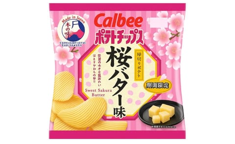 In Japan, Calbee launches Sakura (Cherry-Blossom) - Butter flavored Potato Chips in its series "A Taste of Japan" In Japan, Calbee launches Sakura (Cherry-Blossom) - Butter flavored Potato Chips in its series "A Taste of Japan"