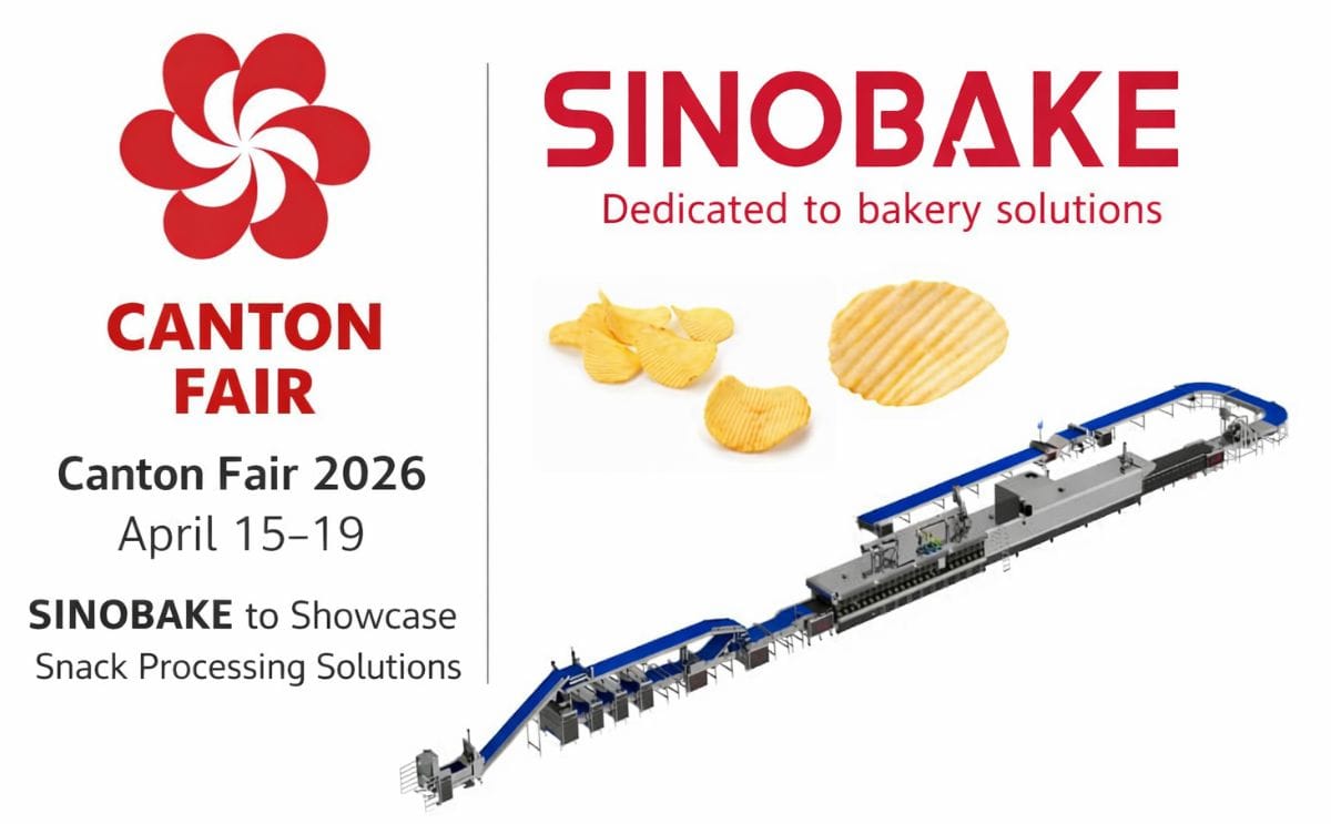 SINOBAKE invites visitors to explore customized food processing solutions at Canton Fair 2026