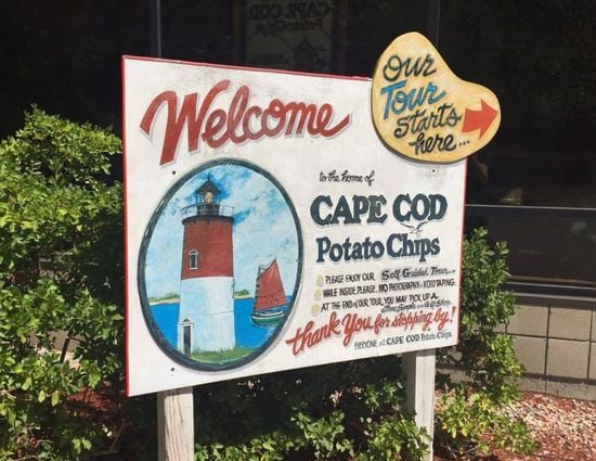 The Cape Cod Potato Chips factory tour is one of the area's top tourist destinations with 250.000 visitors each year. The Cape Cod Potato Chips factory tour is one of the area's top tourist destinations with 250.000 visitors each year.
