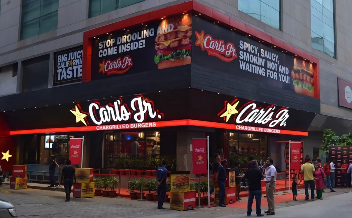 Carl's Jr. first restaurant in India, located at the Select CityWalk mall complex in Saket, New Delhi