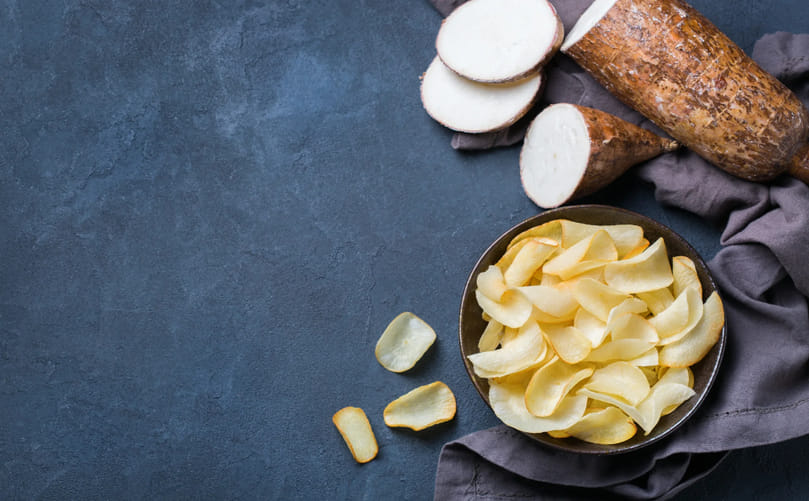 Cassava Chips Made from Manihot esculenta Roots