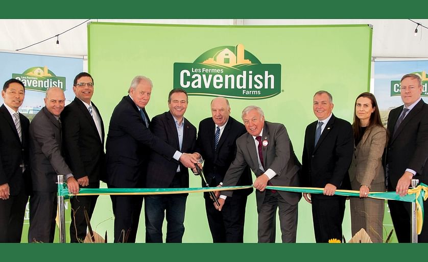 Pictured at the grand opening ceremony of the new Cavendish Farms plant in Lethbridge, Alberta, from left to right are: Greg Nakamura, Nakamura Farms; Lee Gleim, Director of Operations, Cavendish Farms Lethbridge; Bill Meisner, Vice President of Operation