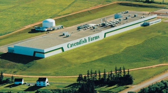 Cavendish Farms french fry plant in New Annan, Prince Edward Island, Canada