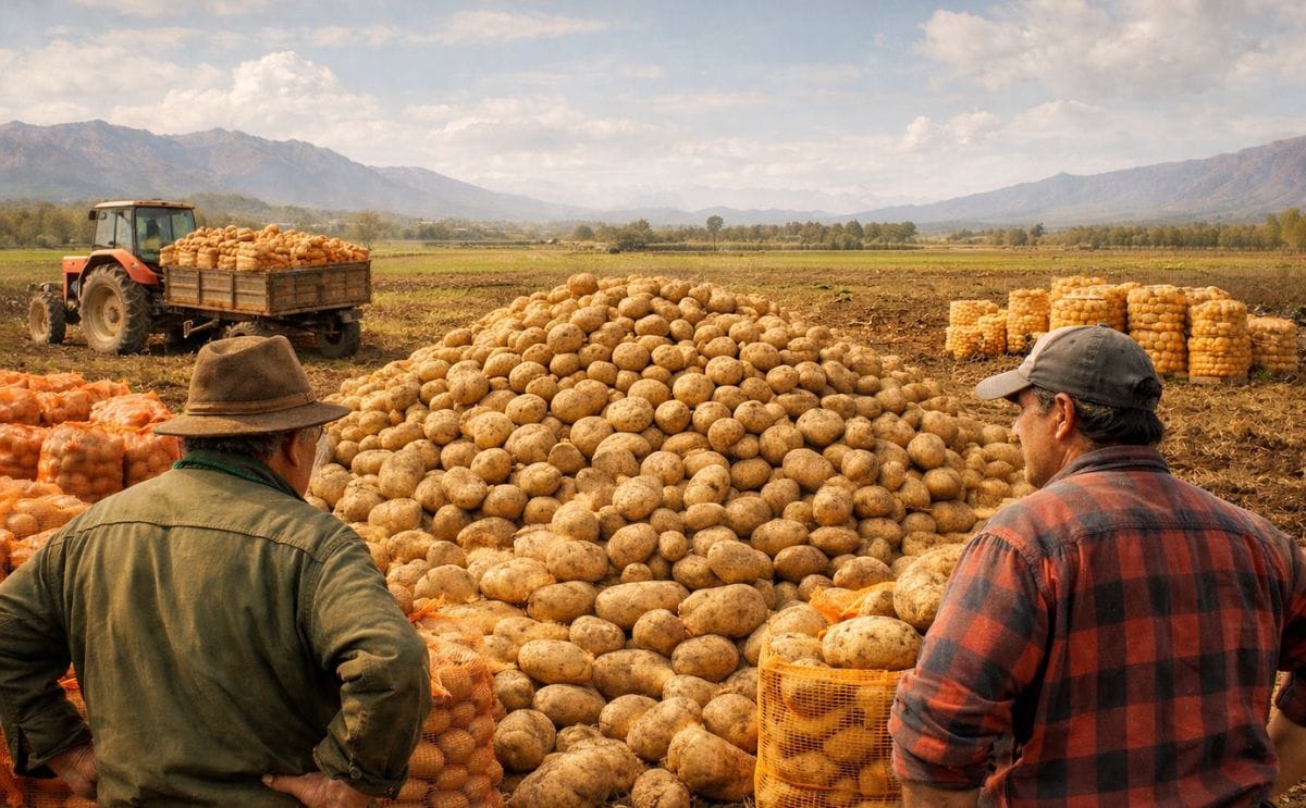 La sobreoferta de papa en Chile presiona los precios y reaviva el debate sobre la necesidad de industrializar la cadena para dar estabilidad al sector.