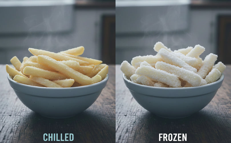 Chilled vs. Frozen French Fries: Key Differences Chilled vs. Frozen French Fries: Key Differences