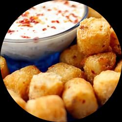 Chilly Garlic Potato Shots