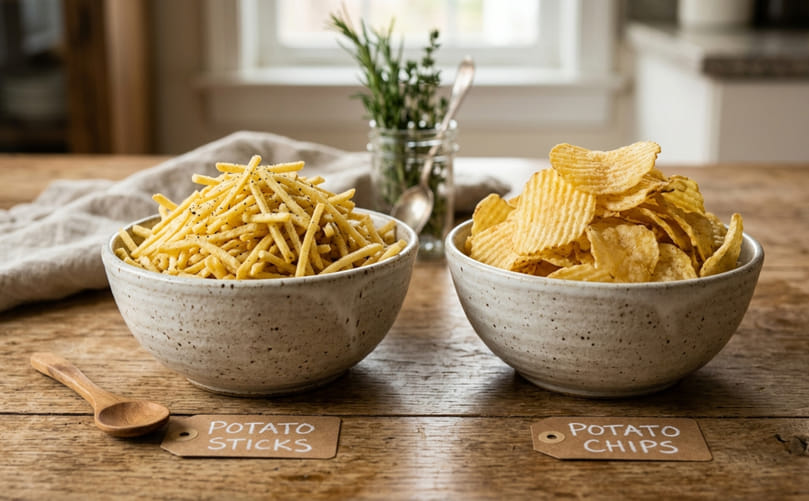 Sticks or Chips? Texture, Taste and Nutrition Compared