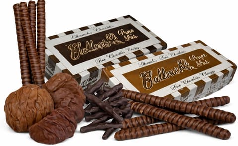 Ballreich's: Potato chips and pretzels covered in chocolate Ballreich's: Potato chips and pretzels covered in chocolate