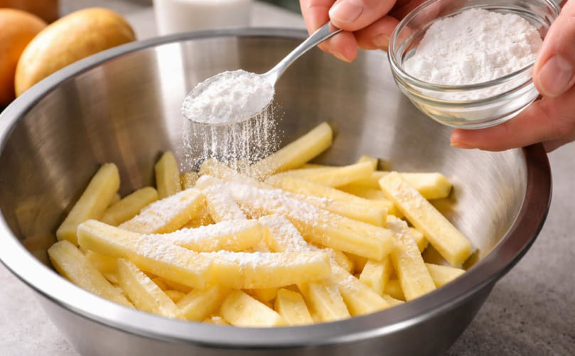 Coating Application on French Fries During Processing Coating Application on French Fries During Processing