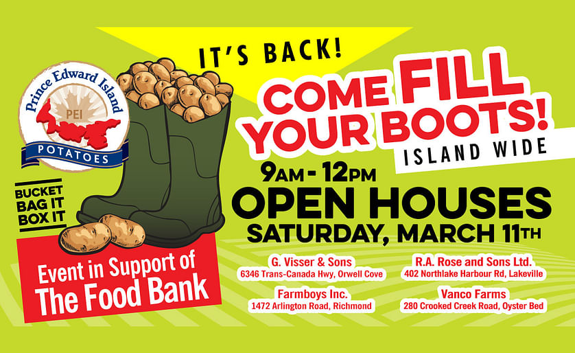Island Farms Once Again Offer to “Fill Your Boots” with Free PEI PotatoesIsland Farms Once Again Offer to “Fill Your Boots” with Free PEI Potatoes