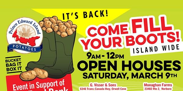 Three Island Farmers Unite to Host Fill Your Boots Event - A Free Potato Giveaway!