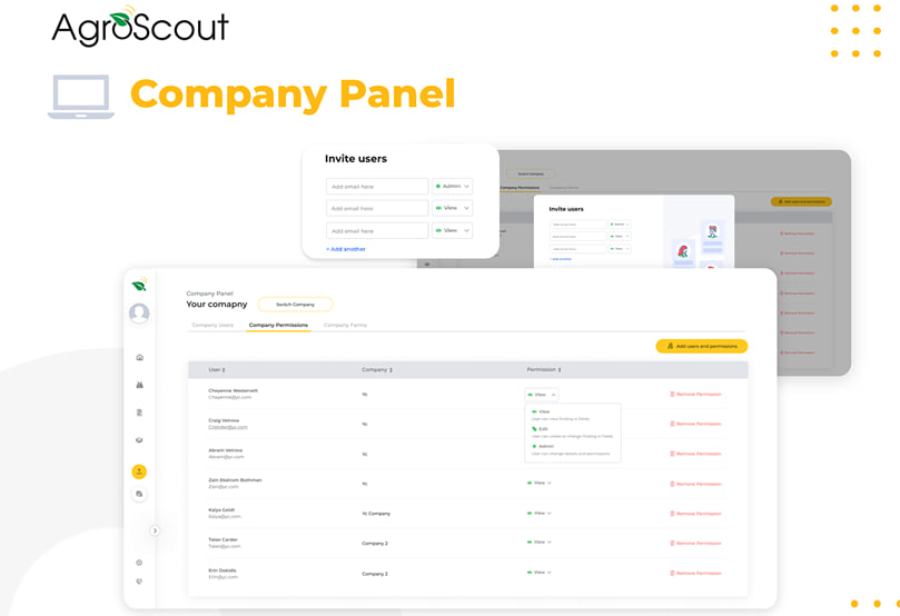 Company panel Company panel