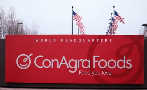 Conagra Foods sign in Omaha. Conagra Foods sign in Omaha.