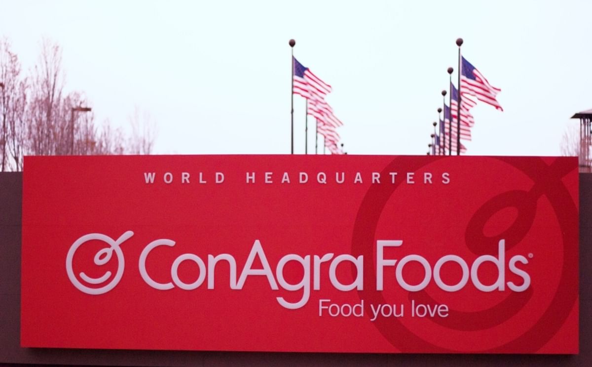 Conagra Foods sign in Omaha.