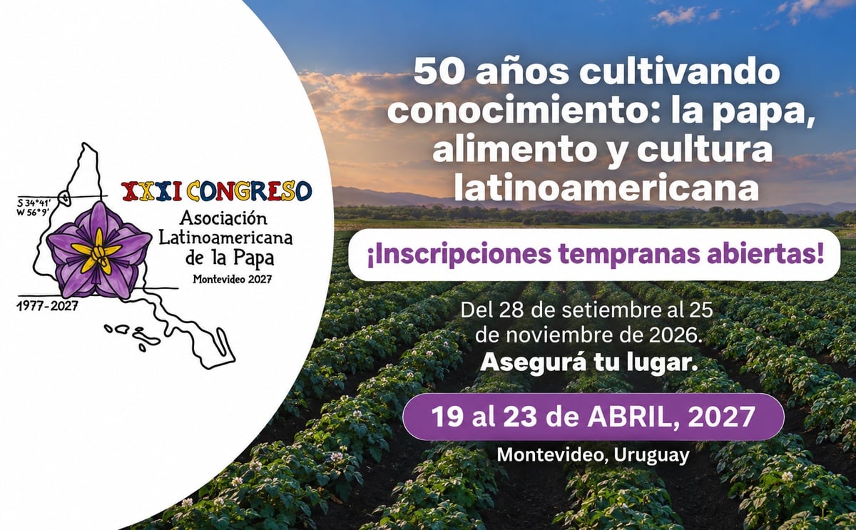 El XXXI Congreso de la Asociación Latinoamericana de la Papa (ALAP) 2027