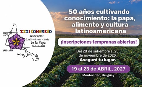 El XXXI Congreso de la Asociación Latinoamericana de la Papa (ALAP) 2027 El XXXI Congreso de la Asociación Latinoamericana de la Papa (ALAP) 2027