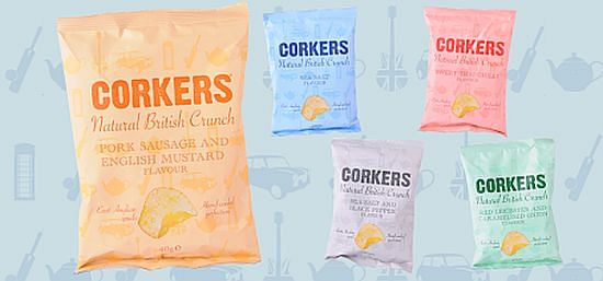 Some of the Corkers Crisp flavours