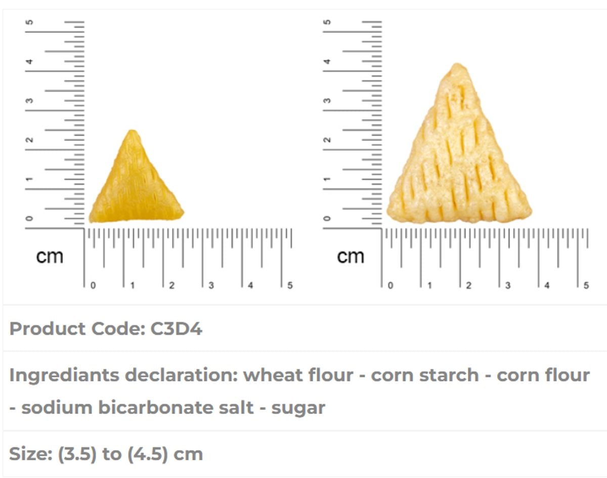 	Almounajed Corn pellets (3D Triangle) Specifications