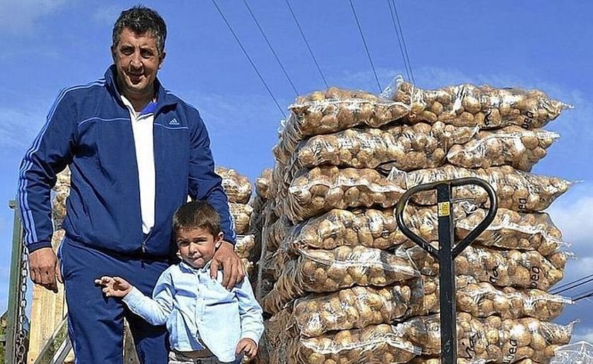 Cosecha de patatas en Valdegovía (Cortesía: P.J.Pérez, Noticias Ávala)
