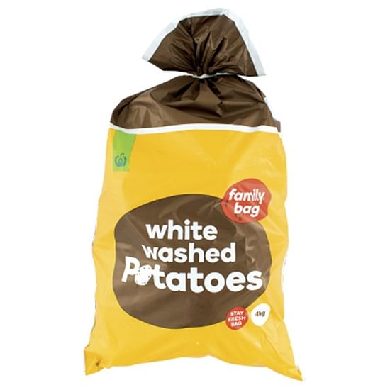 Countdown white washed potatoes, 4 kg bag