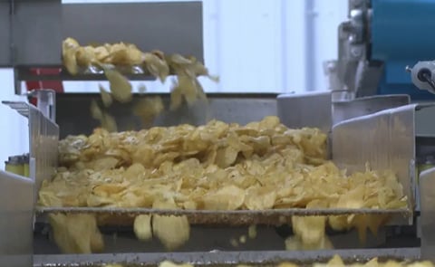 The new Covered Bridge Potato Chips facility in Woodstock, N.B., resumes production after a devastating fire destroyed the company’s original Hartland plant in March 2024. The new Covered Bridge Potato Chips facility in Woodstock, N.B., resumes production after a devastating fire destroyed the company’s original Hartland plant in March 2024.