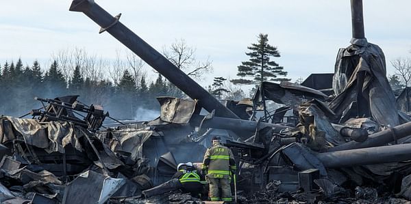 The Covered Bridge Potato Chips plant is totally destroyed by fire