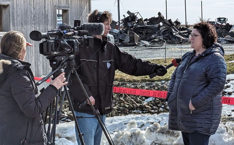 The Mayor of Hartland, NB Tracy Demerchant, responds to the disastrous fire at Covered Bridge Potato Chips and describes the impact on the local Community The Mayor of Hartland, NB Tracy Demerchant, responds to the disastrous fire at Covered Bridge Potato Chips and describes the impact on the local Community