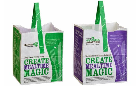 Potato & Onion promotion on “Create Mealtime Magic” tote bags Potato & Onion promotion on “Create Mealtime Magic” tote bags