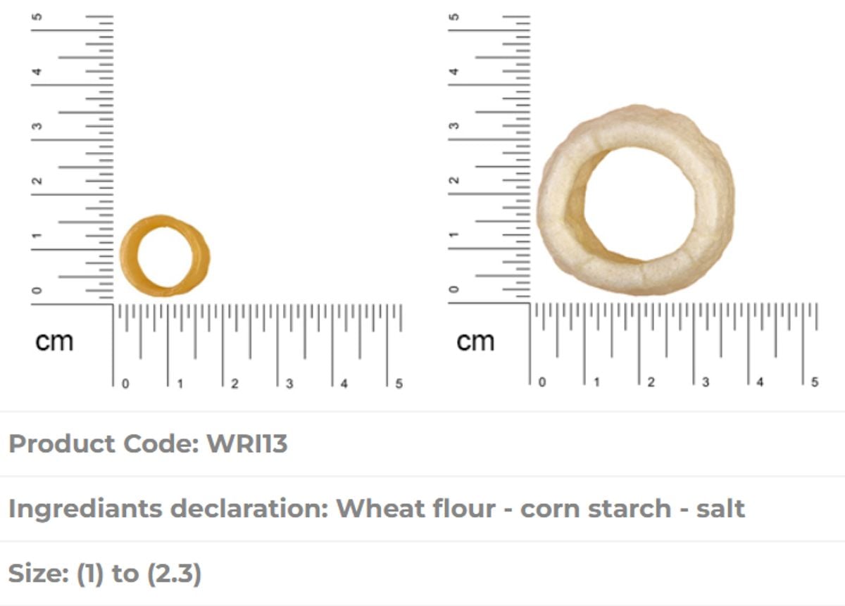 Almounajed Wheat Pellets (Crinkled 6mm Ring) Specifications