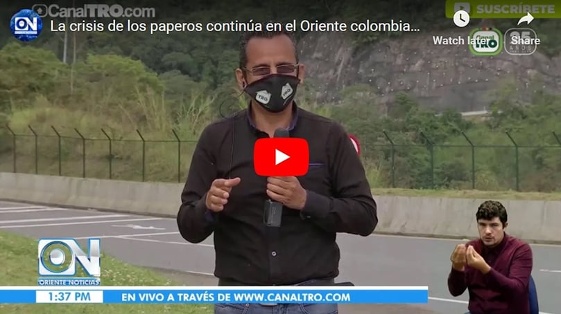 La crisis de los paperos continúa en el Oriente colombiano.