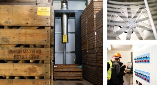 Some of the factors adding to the complexity of airflow in potato stores: store use and lay-out, fan capabilities and overall store control