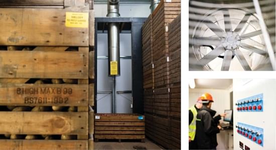 Some of the factors adding to the complexity of airflow in potato stores: store use and lay-out, fan capabilities and overall store control Some of the factors adding to the complexity of airflow in potato stores: store use and lay-out, fan capabilities and overall store control