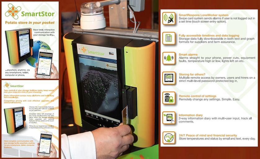 UK Storage systems provider Crop Systems Limited is adding new features and improved functionality to its SmartStor® controller. The new SmartStor® will be demonstrated live on Crop Systems Limited’s stand (No 115) at British Potato (BP2019).