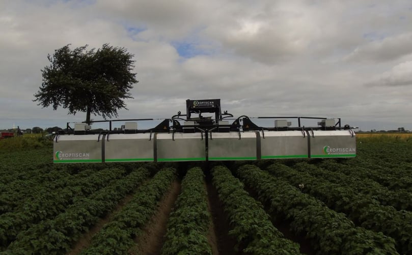 Croptimal's self-driving Croptiscan 9000 won the PotatoEurope Innovation Award and forms the technology base for the company's new tractor-mounted model Croptimal's self-driving Croptiscan 9000 won the PotatoEurope Innovation Award and forms the technology base for the company's new tractor-mounted model