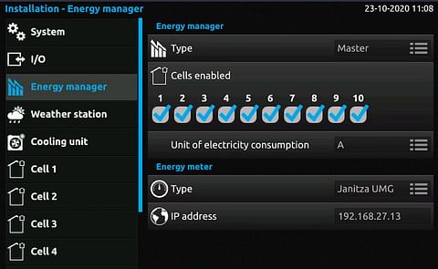 Croptimiz‑r interface with Smart Energy Manager controls and monitoring—highlighting the software’s user interface and data-driven energy management. Croptimiz‑r interface with Smart Energy Manager controls and monitoring—highlighting the software’s user interface and data-driven energy management.