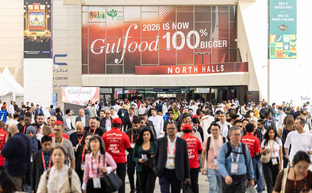 Global attendees gather at Gulfood 2026 as the event expands 100% across Dubai World Trade Centre and Dubai Exhibition Centre, welcoming nearly 300,000 visitors from 195+ countries. Global attendees gather at Gulfood 2026 as the event expands 100% across Dubai World Trade Centre and Dubai Exhibition Centre, welcoming nearly 300,000 visitors from 195+ countries.