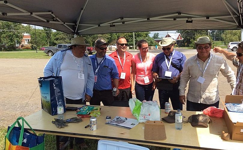 The last day of the visit, the delegation from Cuba participated in a Potato Field Day