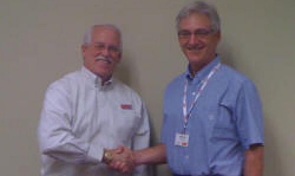 David Camp (Key Technology) and John Meisner (ABCO Industries)