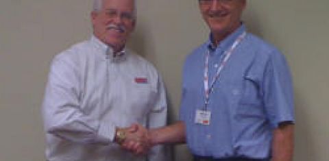 David Camp (Key Technology) and John Meisner (ABCO Industries)