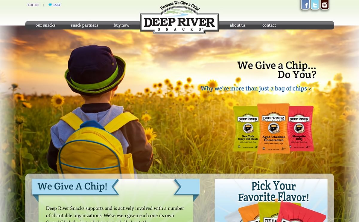 New Deep River snacks website New Deep River snacks website