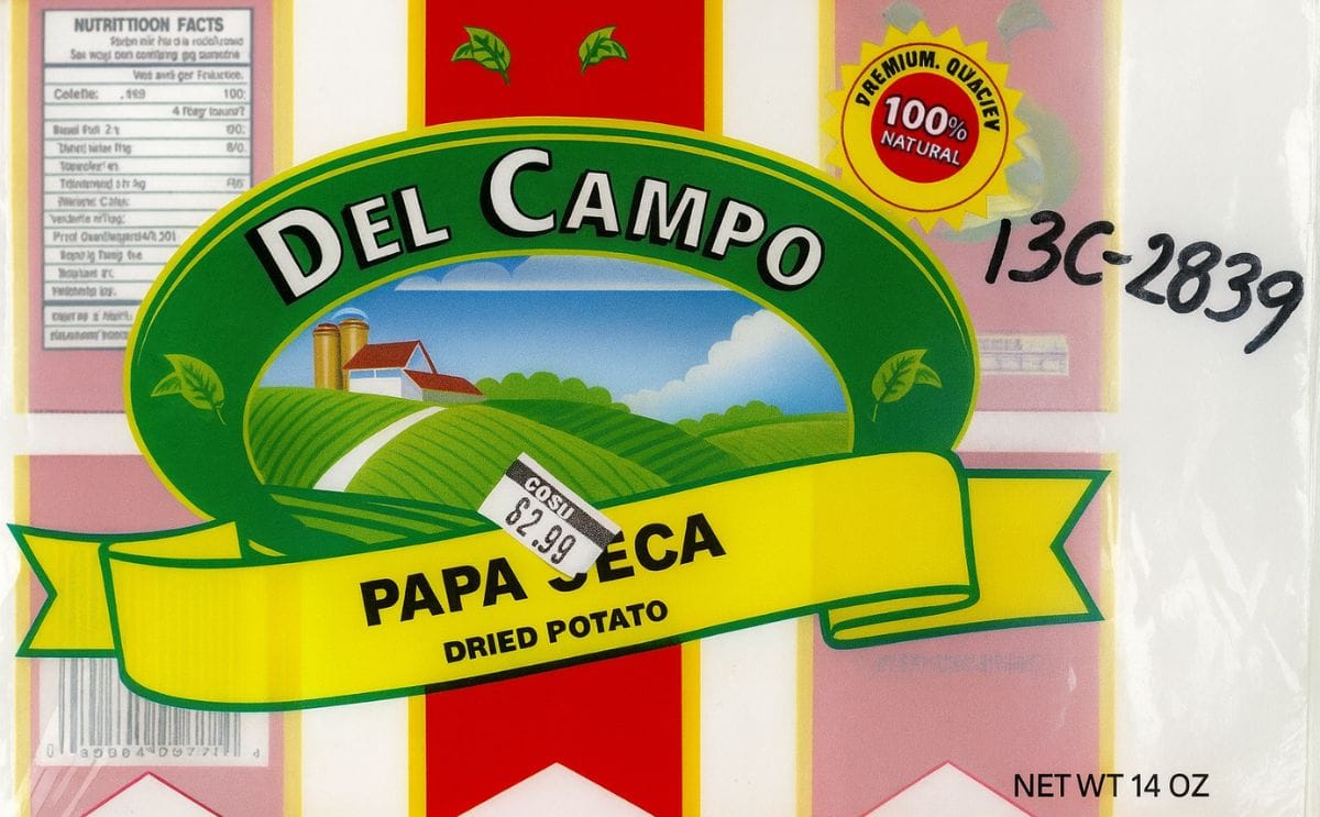 Megabusiness LLC Issues Alert on Undeclared Sulfites in Del Campo Papa Seca / DRY Potato 24x14 oz.