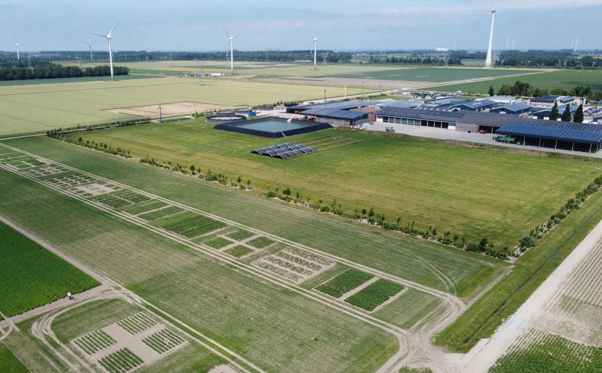 WUR Open Field Research Centre, venue for PotatoEurope 2025, featuring trial plots and sustainable energy systems. WUR Open Field Research Centre, venue for PotatoEurope 2025, featuring trial plots and sustainable energy systems.