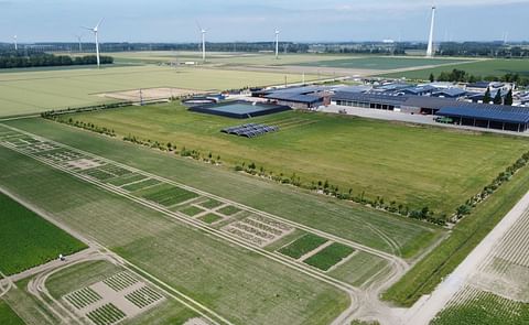 WUR Open Field Research Centre, venue for PotatoEurope 2025, featuring trial plots and sustainable energy systems. WUR Open Field Research Centre, venue for PotatoEurope 2025, featuring trial plots and sustainable energy systems.