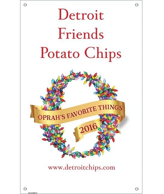 Detroit Friends Potato Chips became well-known far beyond Detroit when Oprah Winfrey listed their potato chips in her 2016 list of 'Oprah's favorite things'. Detroit Friends Potato Chips became well-known far beyond Detroit when Oprah Winfrey listed their potato chips in her 2016 list of 'Oprah's favorite things'.
