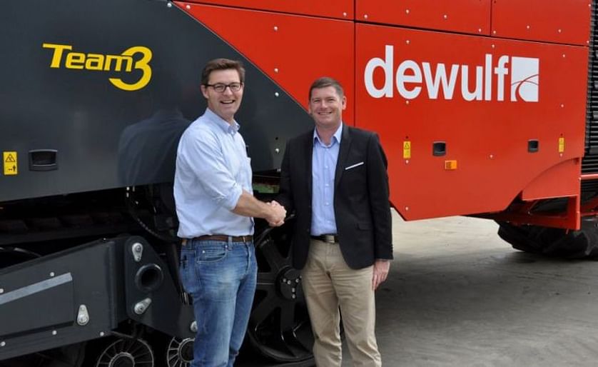 Karel Decramer (left) can be seen in this picture meeting with Nicolas Dony (right) during his work on the Dewulf dealer restructuring in France in 2015.