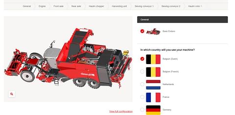 Dewulf launches state-of-the-art online configurator for its potato harvesters.