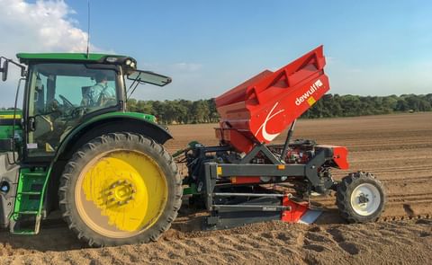 Dewulf unveils very first mounted 3-row belt potato planter at SIMA 2019 Dewulf unveils very first mounted 3-row belt potato planter at SIMA 2019