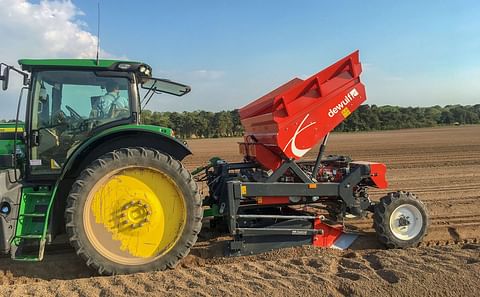 Dewulf unveils very first mounted 3-row belt potato planter at SIMA 2019