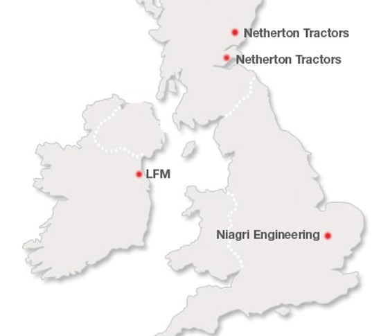 Dealer network of Dewulf and Miedema in the United Kingdom after the restructuring Dealer network of Dewulf and Miedema in the United Kingdom after the restructuring